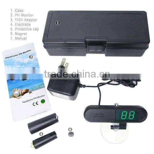 LCD display pH Aquarium Monitor 0~9.9 Range Auto Buffer Recognition +/-0.1pH Accuracy