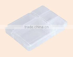 new design square shape medicine box/ pill box with five partition