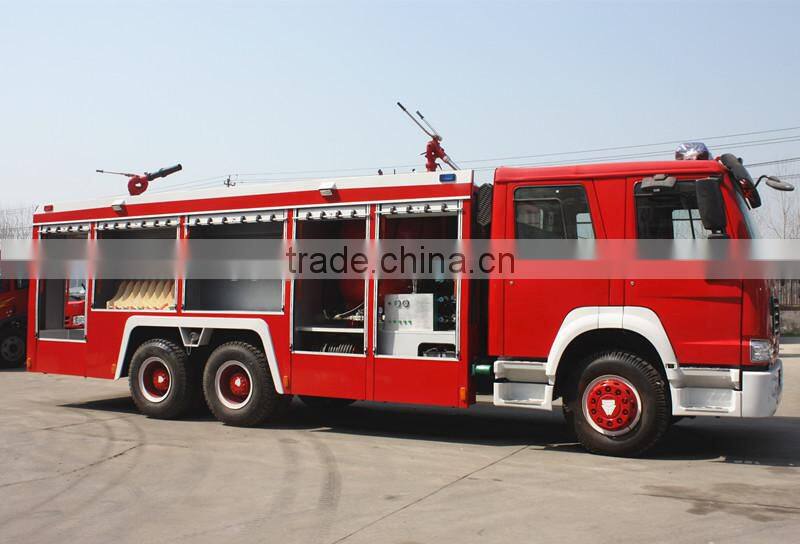 SINOTRUK HOWO fire truck 6X4 used fire truck water capacity