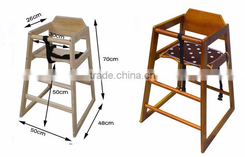 High quality Detachable wooden highchair OEM manufacturer