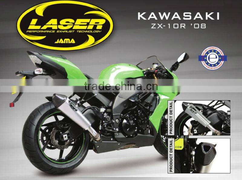 For KAWASAKI ZX-10R 2008-2010 Motorcycle Exhaust Pipe LASER Stealth slip-on muffler