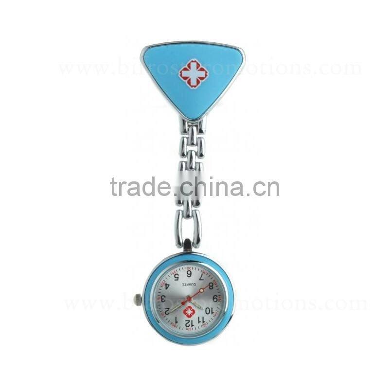 Triangle Shaped Hospital Promotions Nurse Metal Pocket Watch