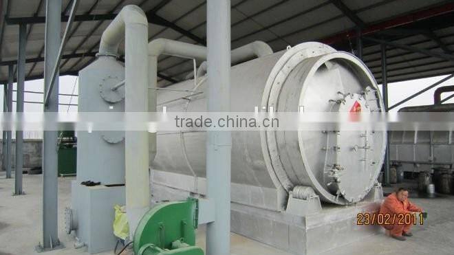 5ton best design waste plastic recycling pyrolysis oil machine