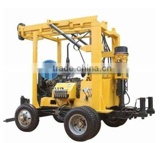 Super machine in Africa!!! deep water well drilling rigs with wheel chassis device