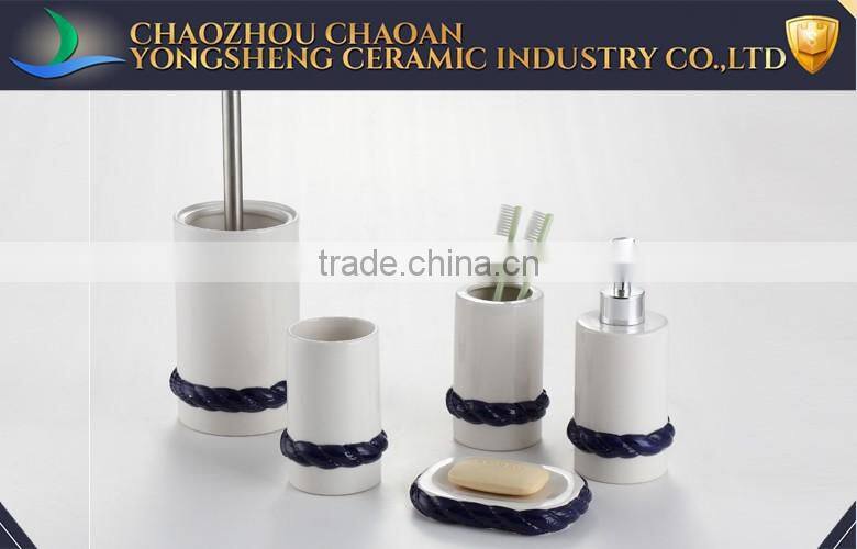 Professional best selling hand painted ceramic luxury bathroom sets wholesale