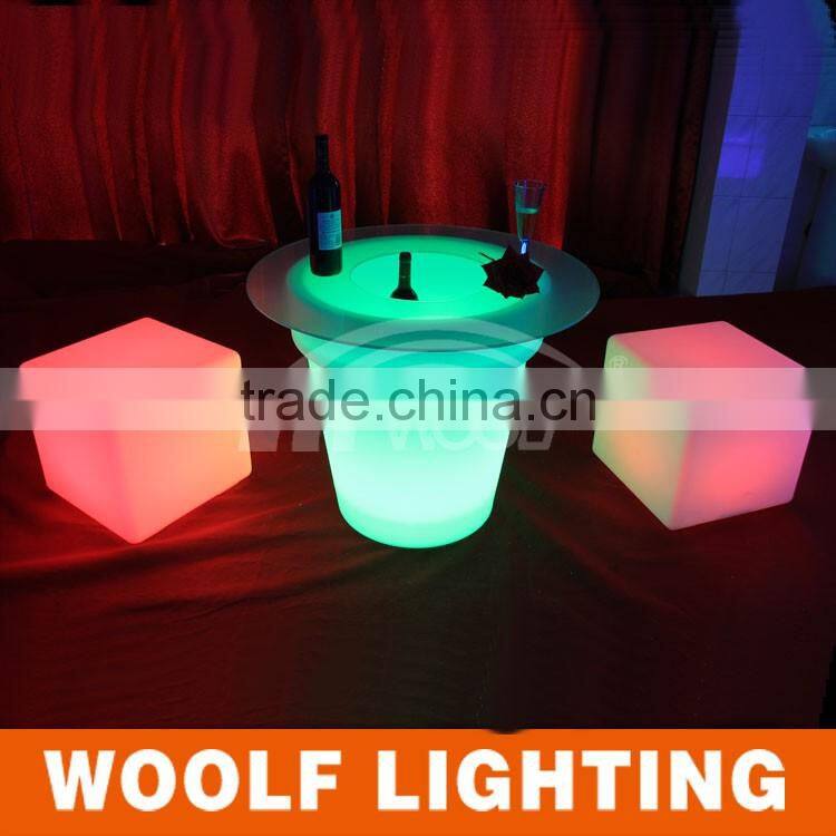Modern Garden Decoration Platic LED Flower Vase Light