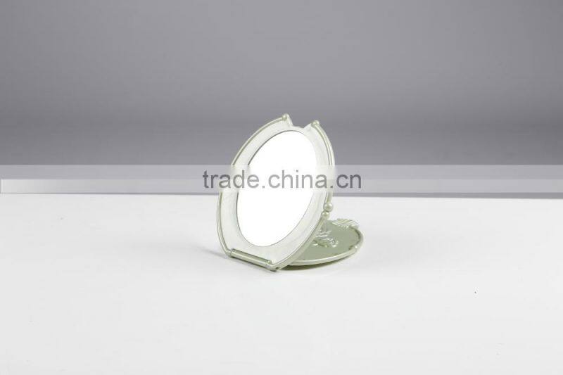 Plastic Mini Pocket Girl Makeup Cosmetic Desktop Make up Mirror