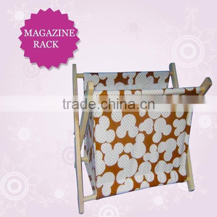 Wholesale oak wooden magazine race, antique wooden newspaper rack