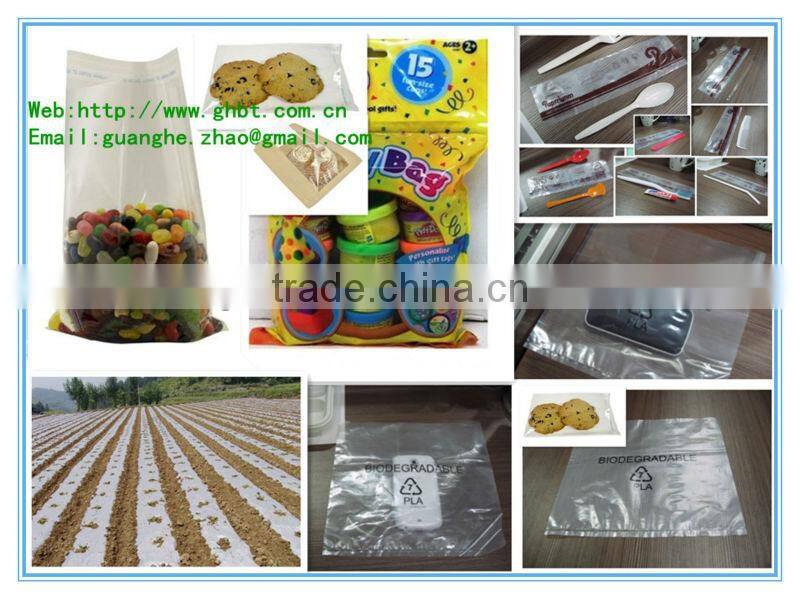 100% biodegradable compostable PLA plastic resin/pellets for injection/sheeting/bottles/film bags GH401/GH501/GH601/GH701