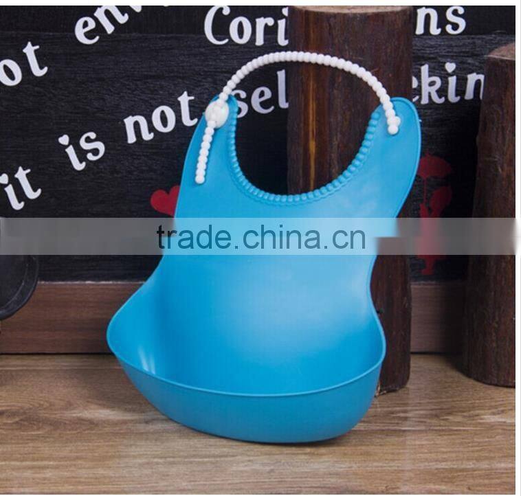 Eat Solid Convenience Health Waterproof Bib Applied Silicone baby bib