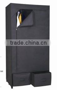 2017 Modern Non-Woven Fabric Portable and Foldable Home Furniture Bedroom Wardrobe