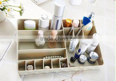 Wholesale Stock Small Order Desktop 15 Lattices Cosmetic Plastic Storage Box
