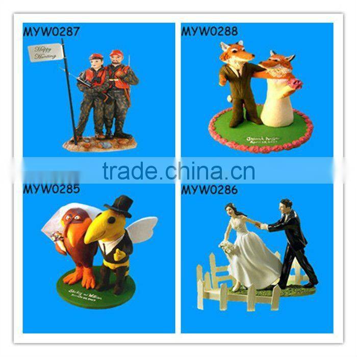 ceramic Groom Holding Bride wedding favor