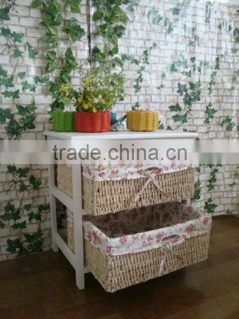 hot sale modern style white wooden cabinet with 2 drawer