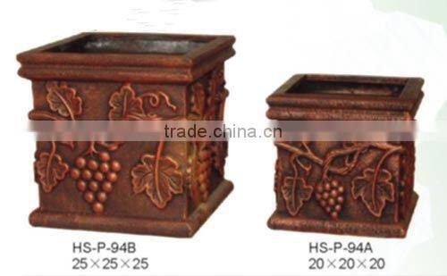 cast iron clay garden flower pot