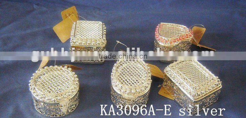 Silver Valentine Metal Gift Packaging Box