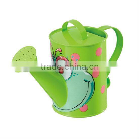 Metal dual actional watering can with removable threaded shower head perfect for garden horticultural cultivation & maintenance