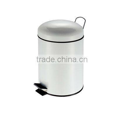 Powder coated Step Can Waste Trash Basket Bin Box Garbage Can Red Rubbish bin