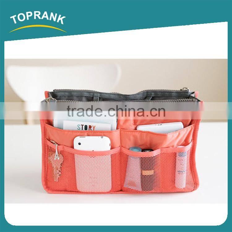 Toprank Hot Sale Personal Handbag Pouch Bag In Bag Organizer Hanging Cosmetic Makeup Travel Bag Organizer