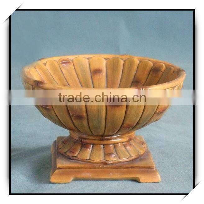 Beautiful colored home decoration fiberglass fruit dish