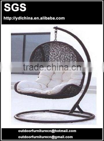 custom make wholesale wicker PE rattan outdoor egg hammock chair