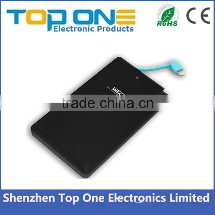 2017 Best souvenir gadget product mini portable power bank 2200mah, USB Travel mobile phone charger