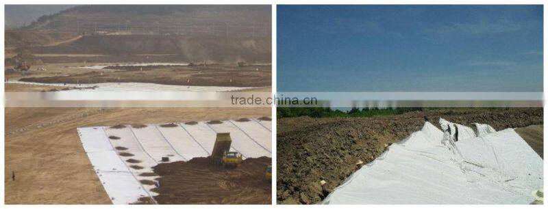 short fiber needle punched nonwoven geotextile(pp/pet)