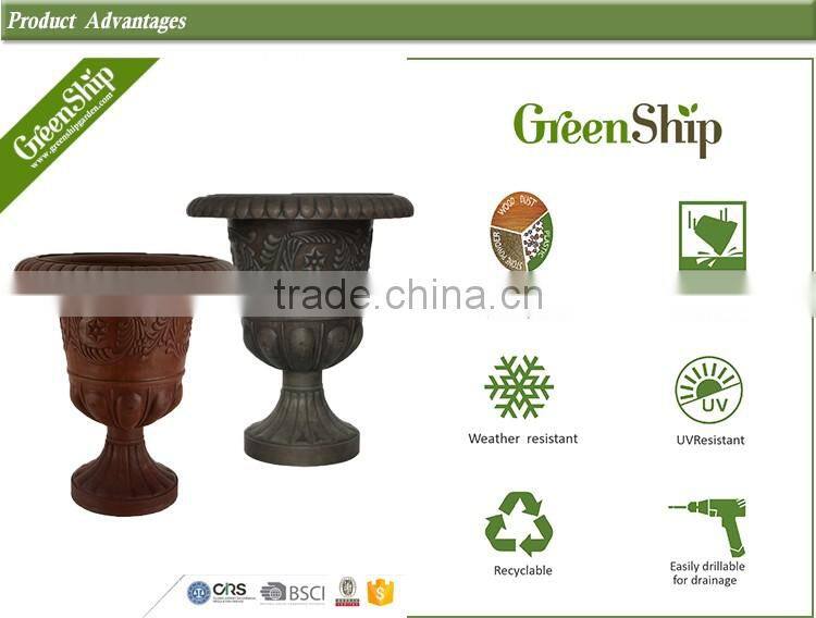 Unique flower pots two parts assembly garden decoration