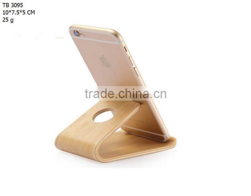 Beech Wooden Table Stand Desktop Phone Holder