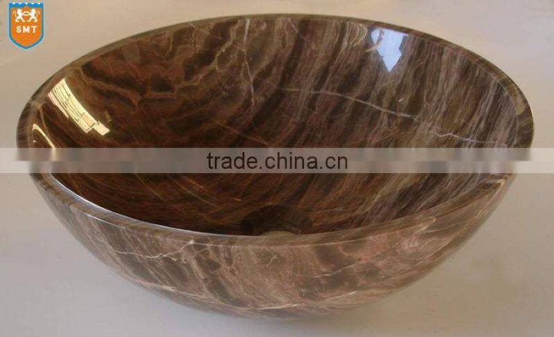 Red Marble Stone Sink/basin
