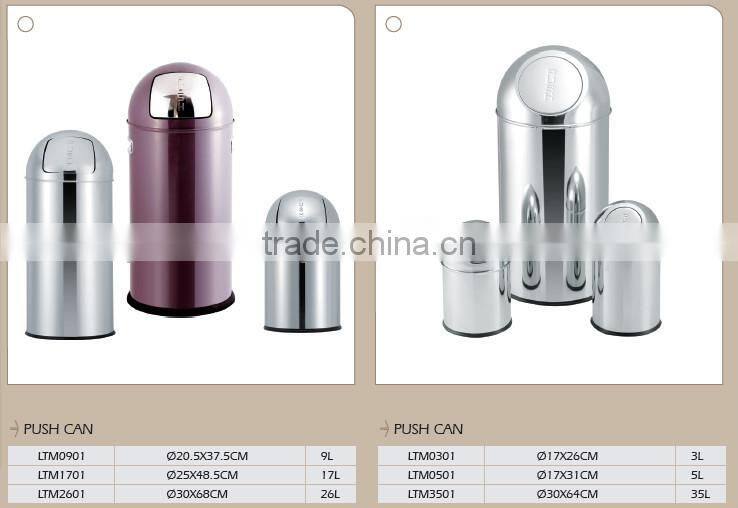 High quality outdoor metal rubbish bin