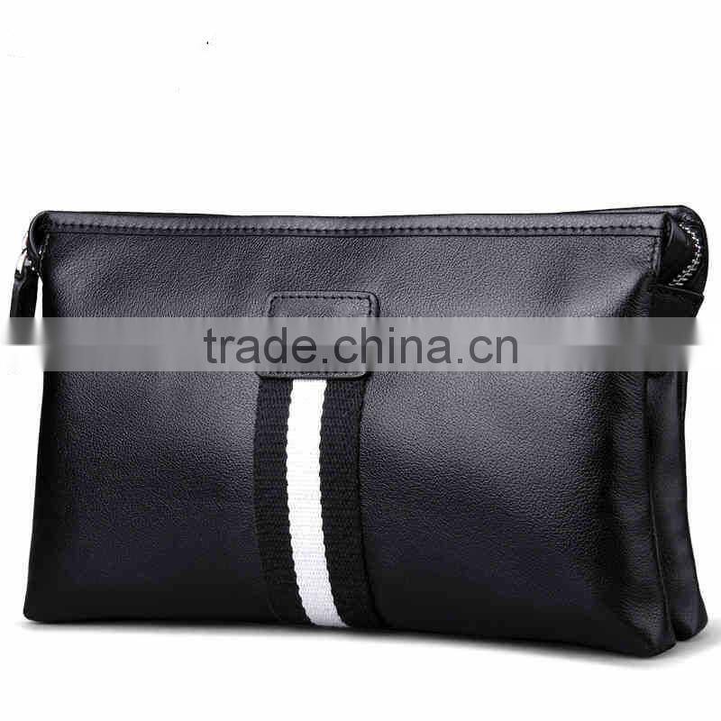 Fashion Black Travel Hand Bags Wholesale Popular Genuine Leather Handbags