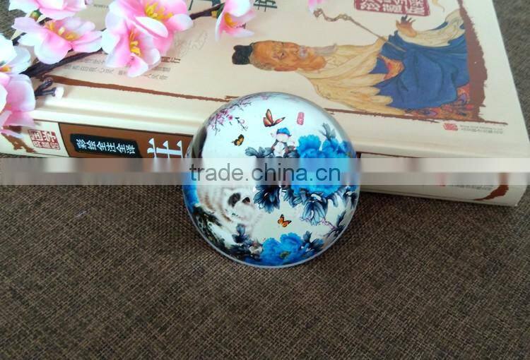 Jingyage 50mm diameter crystal half ball paperweight gifts