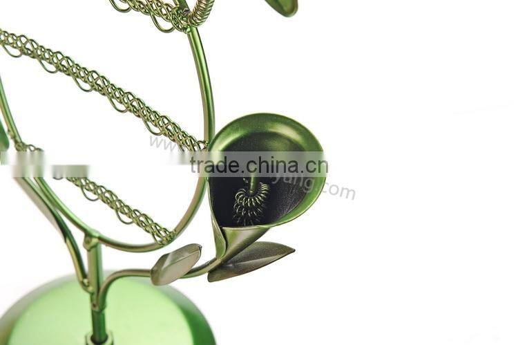 Green color butterfly jewelry display stand for earring