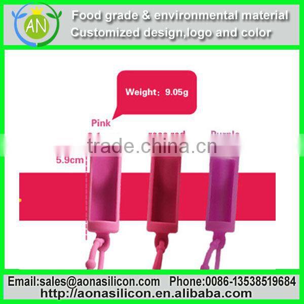 Lipsticks protective case in silicone empty lipstick case lipstick casing