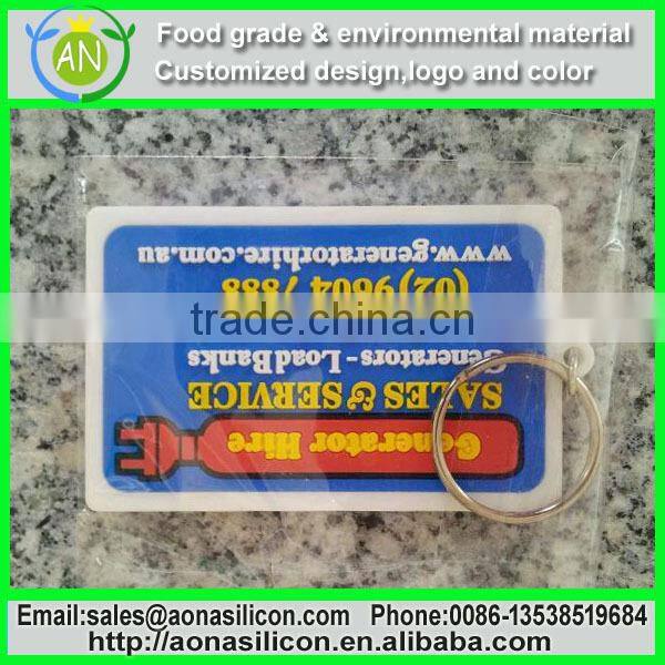 China factory Custom Cartoon figures silicone charm keychains for 2015