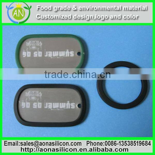 Hot Sales Safe Dog Tag Silicone Necklace