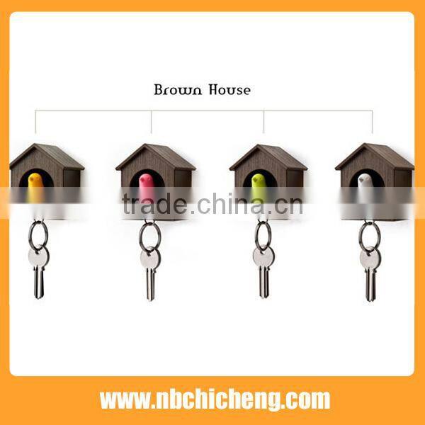 Plastic House Shaped Keychain