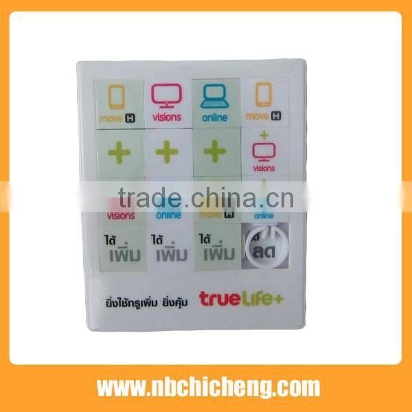 Children Plastic Slide Puzzle Game Toys Custom Sliding Puzzle