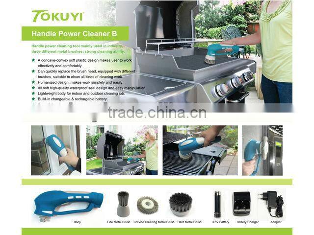 Auto power scrubber for kitchen and bathroom
