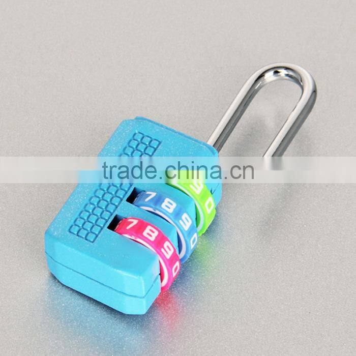 Nice color cute 3 digit combination small padlock