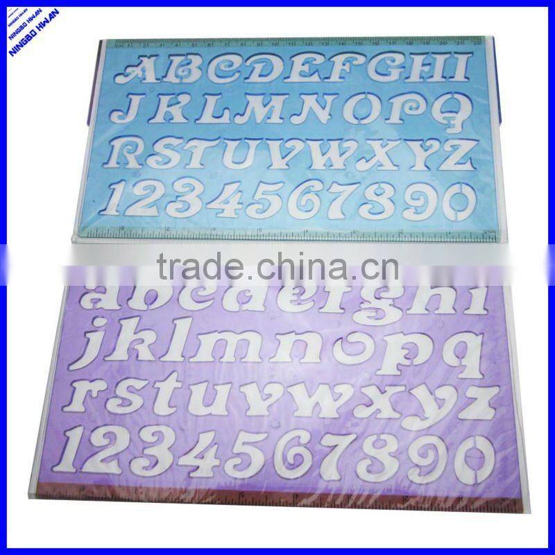 22cm plastic drawing alphabet ruler