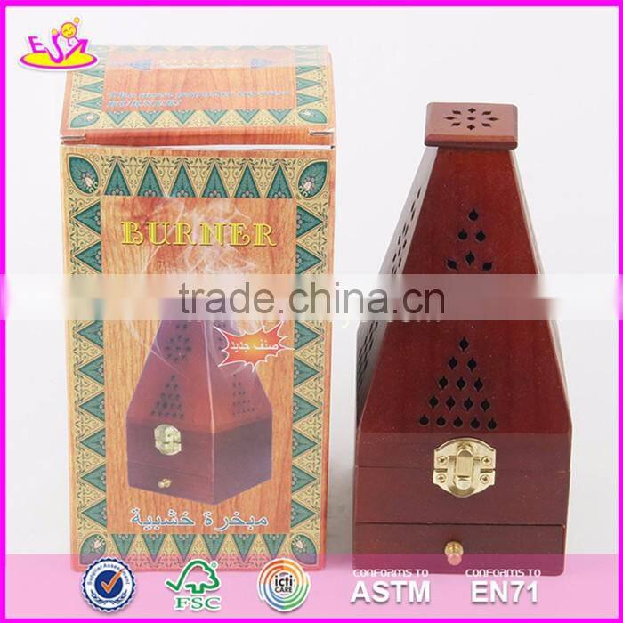 2017 New design flat roof wooden incense burner for sale W02A259