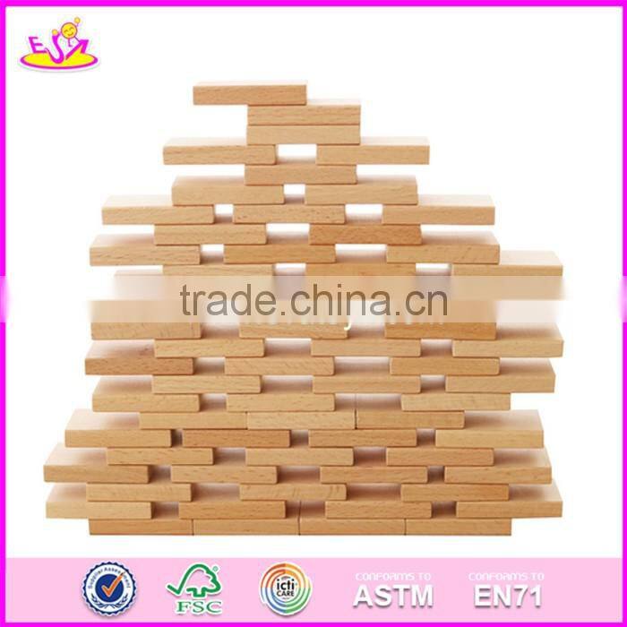 2017 new design funny kids play wooden dominoes toys for sale W15A075