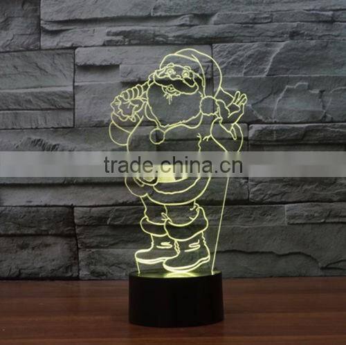 New Santa Claus 3D Touch Table Lamp Creative Lamp LED Lamp Vision Night light