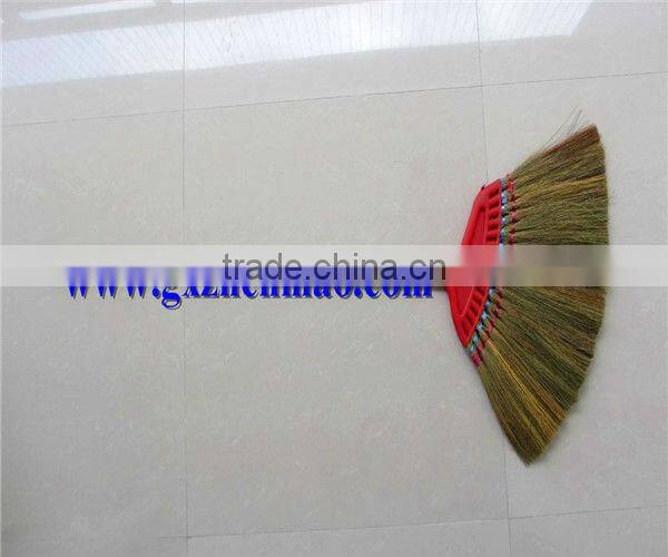 hot sell grass broom with stick