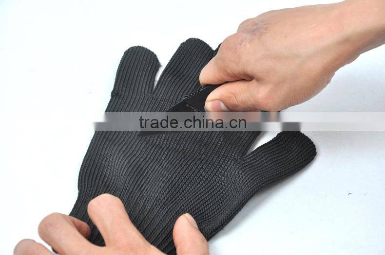 High strength Black Cut Resistant Gloves anti cutting gloves