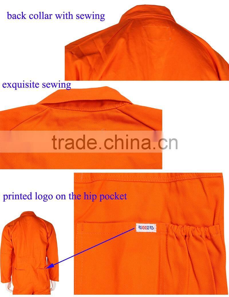 Custom Cotton Fabric Safety Work Overall Suit