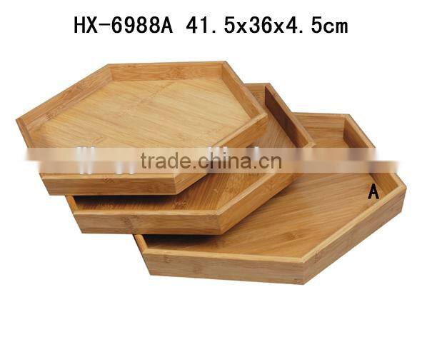 2016 Factory Supply Customize Bamboo Serving Tray