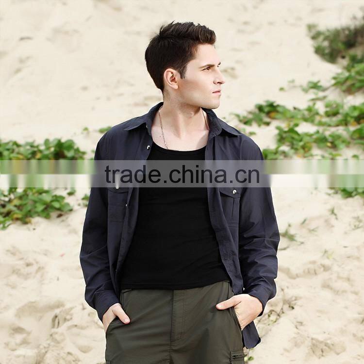 Dual Color Fishing Hiking Anti-uv Quick-dry function Outdoor Shirt Men wader Shirts